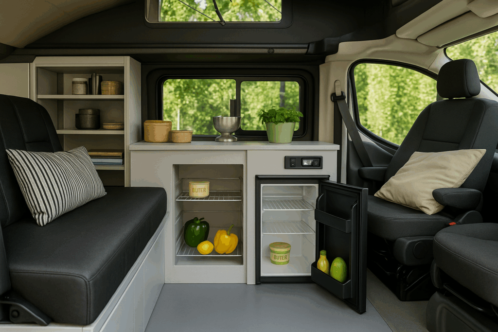 frigo van aménagé