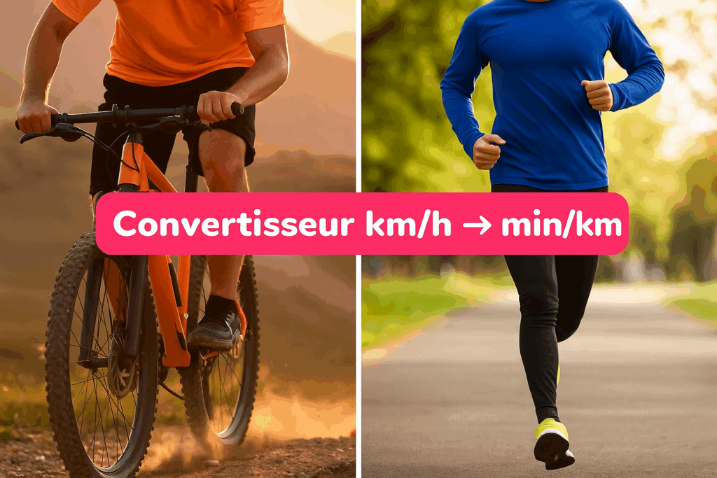 Convertir km/h en min/km en ligne : méthode simple et rapide