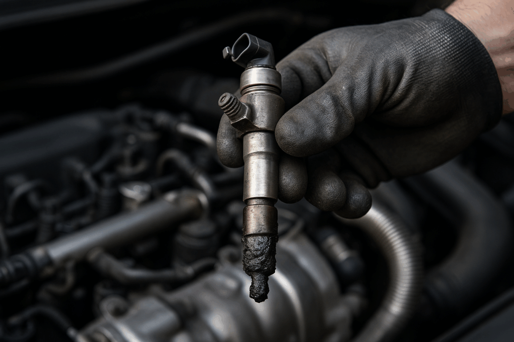 injecteur encrassé diesel