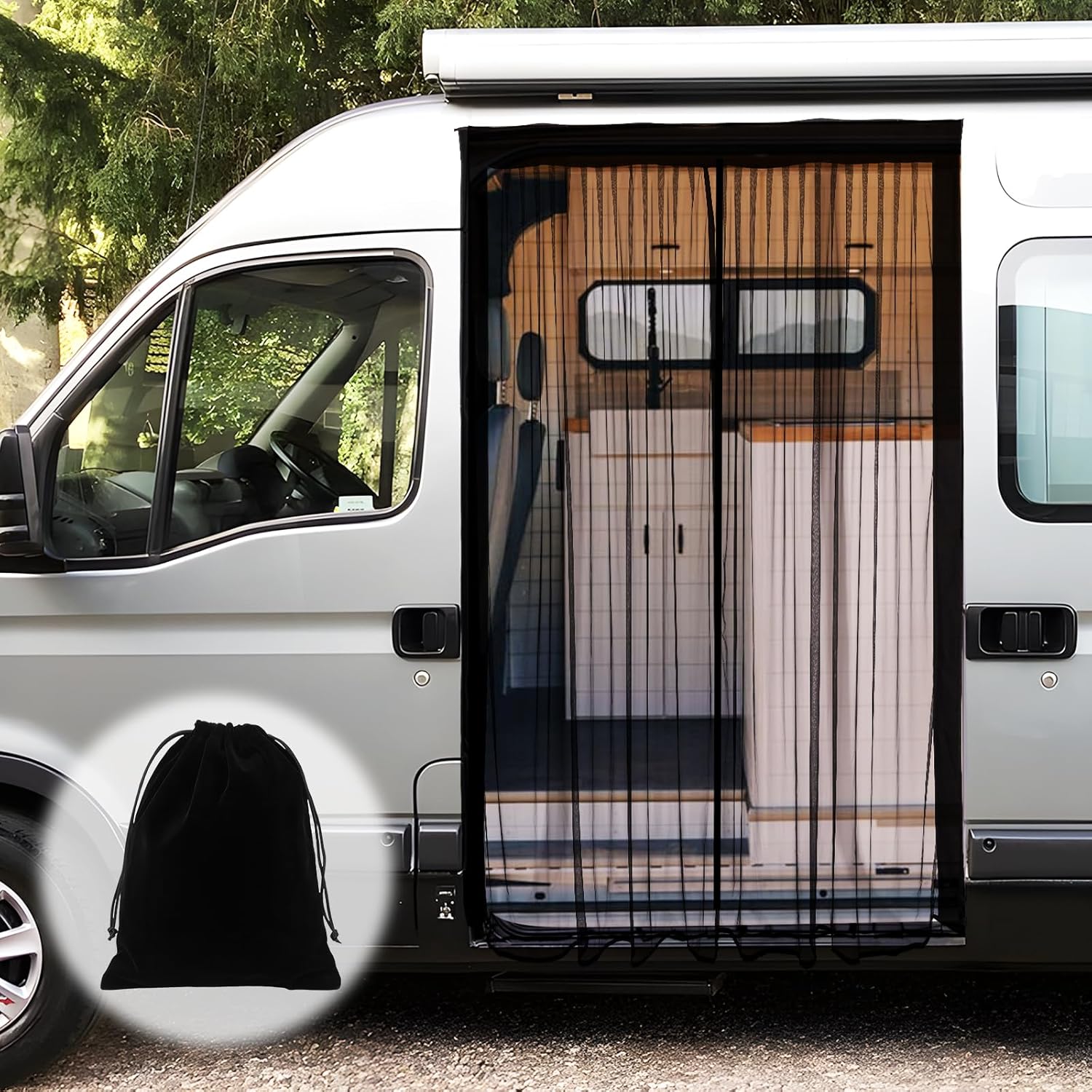 moustiquaire magnétique pour van universelle 210x150cm